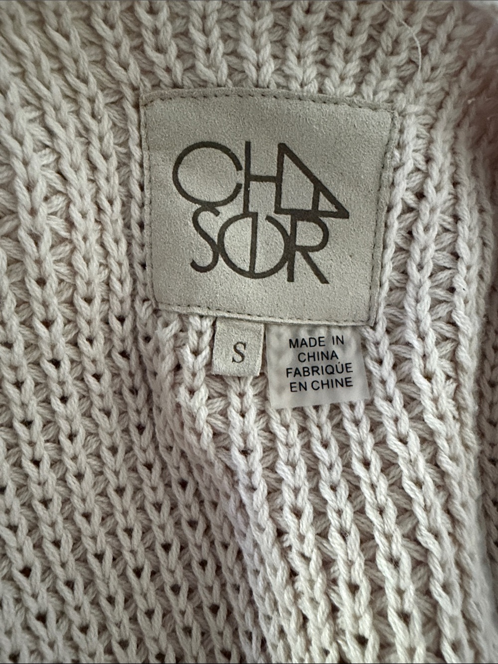 Chaser Cream and Black Striped Open Cardigan - Picture 2 of 4